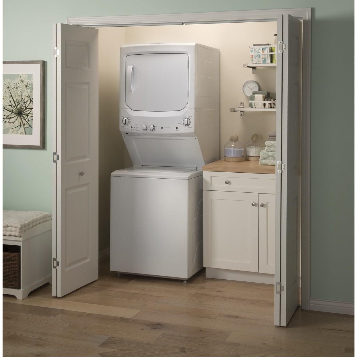 GE Appliances GE Unitized Spacemaker® 3.8 cu. ft. Capacity Washer with